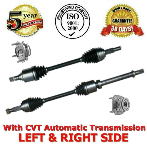 Front CV Shaft Axles + Hub Wheel Fits Nissan Sentra 2.0L 0712 CVT Auto