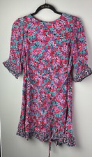 Rixo for Target Babydoll floral dress sz 6 pink purple teal