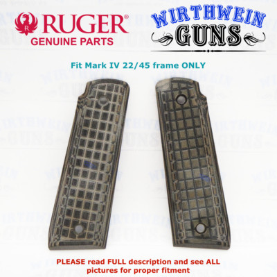 Pachmayr G10 Tan/Black Grappler Pistol Grips for Ruger Mark IV 22/45 Frame