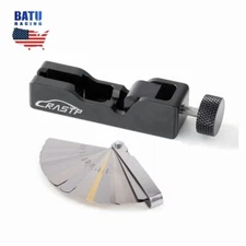 US Spark Plug Gap Tool+32 Blades Metric Feeler Gauge Gap Filler Measuring Tools