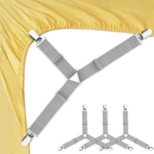 Bed Sheet Holder 4 Pcs Straps Sheet Stays Keepers Bedsheet Holders Fasteners
