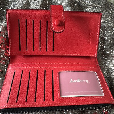 Ballerry Never Used Awesome Wallet In Stunning Orange  Rare Find