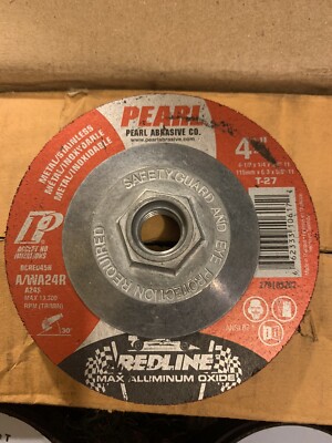New Pearl REDLINE 4-1/2'' x 1/4'' x 5/8''-11 Depressed Center Grinding Wheel