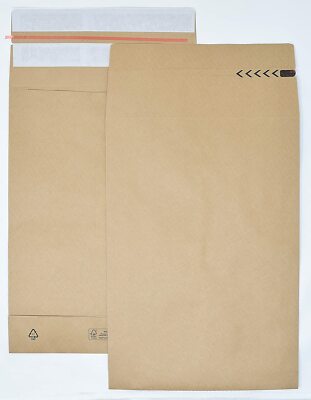 E-Green Kraft-Versandtasche, 350 x 250 x 50 mm, 120 g/m², haftklebend