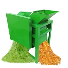 220V Grass/Melons Cutting and Dicing Combined Crusher Double Inlet 3HP 500kg/h