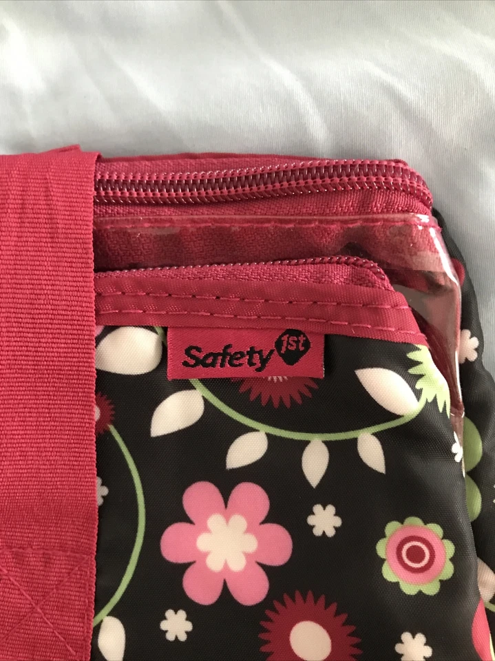 Kit Seguridad 1er Cuidado y Cuidado del Bebé 2 Bolsas Cremallera VACÍO Floral Rosa Foto 4 de 4