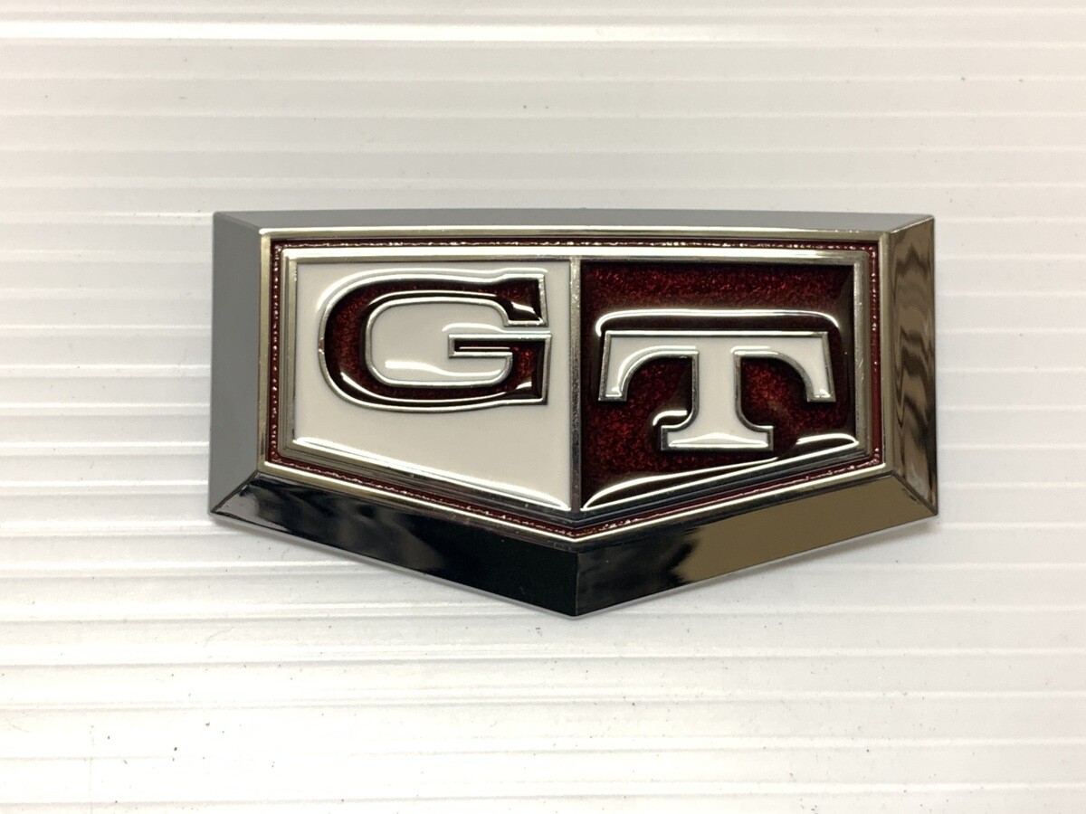 Set of 2 Rear Fender GT Emblem RED for Nissan Skyline KENMERI GT-R