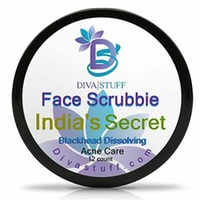 Diva Stuff India's Secret Blackhead Dissolving Face Scrubbies w/Tumeric 12 pack