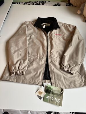 Cornell Embroidered Micro Plus Zipper  Women s Jacket North End Beige Size M NEW