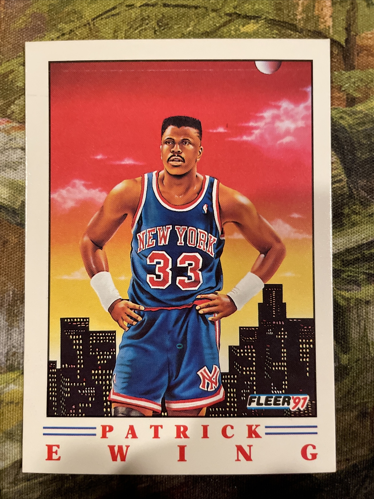 1991-92 Fleer Basketball Pro-Visions Patrick Ewing #4 of 6 New York Knicks Mint+