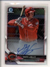 GAVIN LAVALLEY 2018 BOWMAN CHROME ON CARD ROOKIE AUTOGRAPH AUTO RC AN005