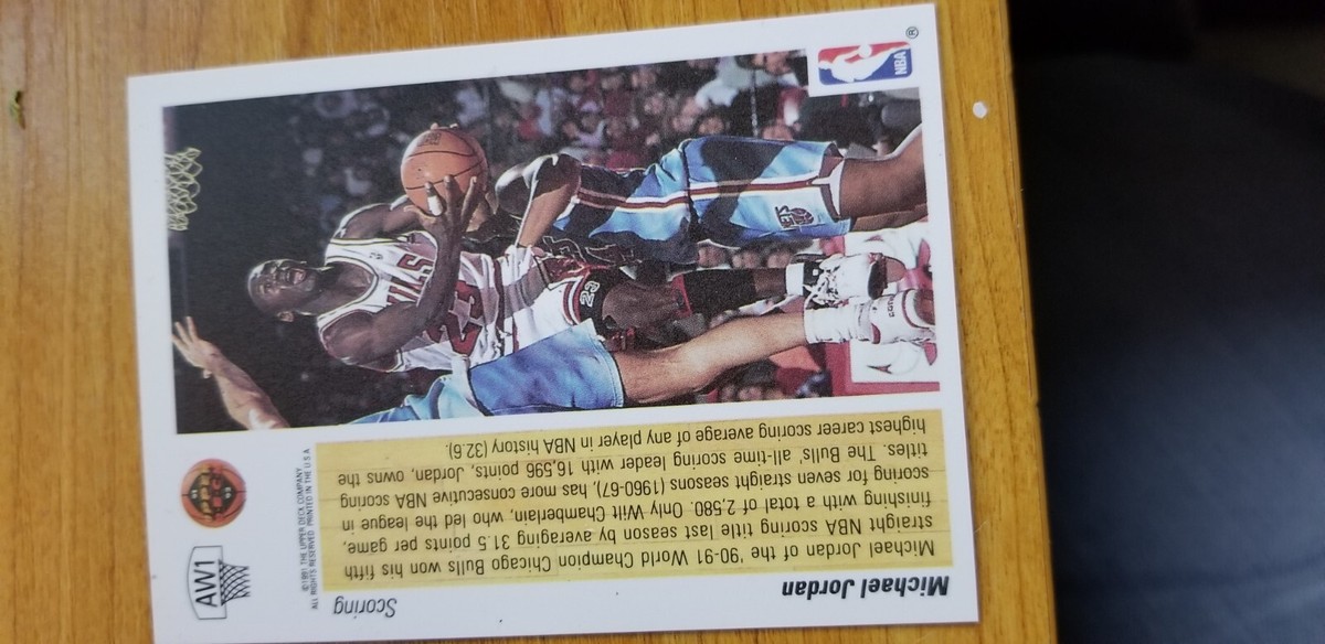 Aw1 Michael Jordan Scoring 1990-1991 Hologram | eBay