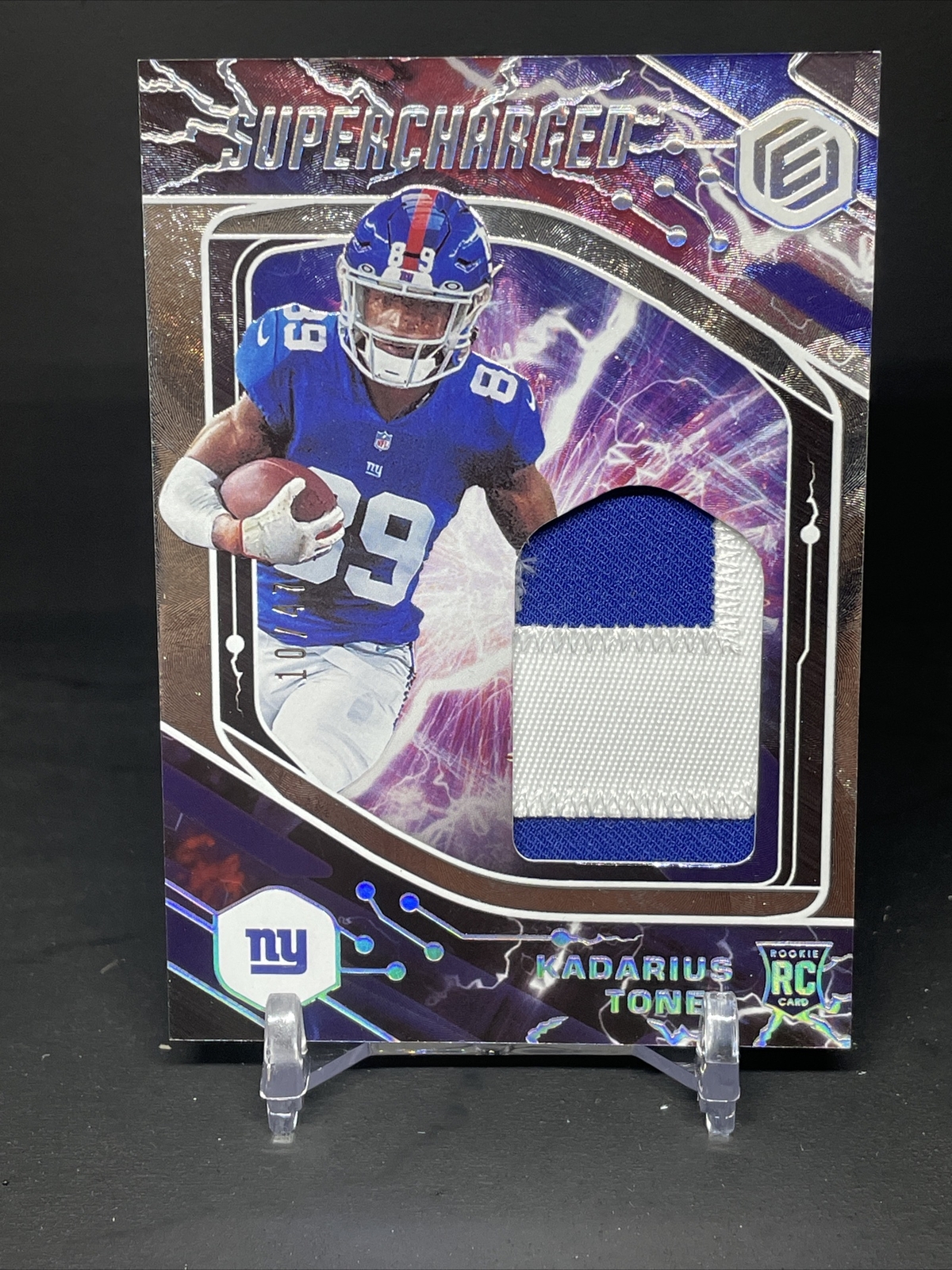 Kadarius Toney Panini Elements Supercharged Relics #KTO Base
