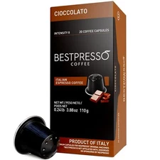 Bestpresso Chocolate Blend Pods for Nespresso Original Machines 120 Count