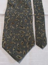 Vintage Erremo Tie Designer Milano 100 Italian Silk 56" x 4" neutral color