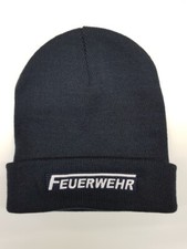 Feuerwehr Wollmütze bestickt Strickmütze Wintermütze Mütze Geschenk NEU