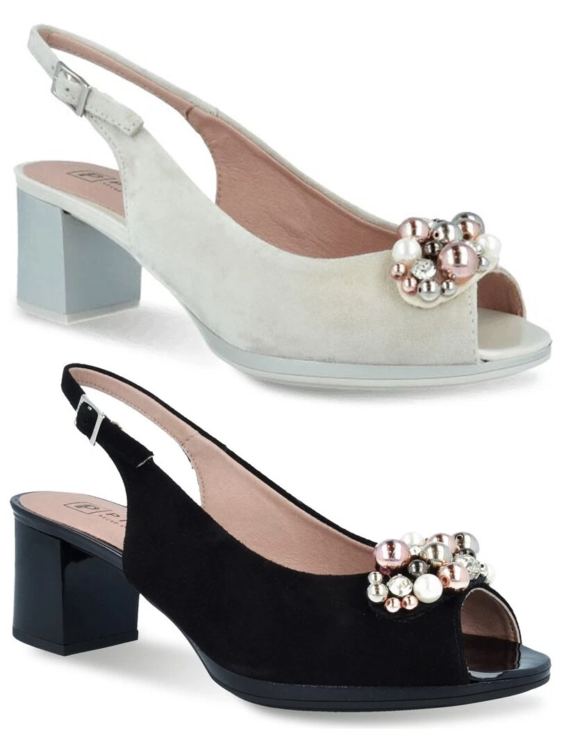 PITILLOS 5564 scarpe donna sandali tacco decollete gioiello