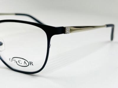 NEW OSCAR by Oscar De La Renta OSL-469 414 Dark Navy Eyeglasses 52/16/135 OSCAR DE LA RENTA OSL469 414 Semi Matte Navy Square Womens  main image 4