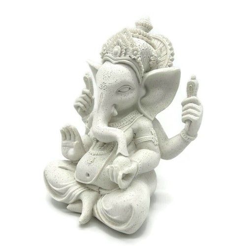 Estatua Ganesha Blanca 8" Altura  - Imagen 1 de 4