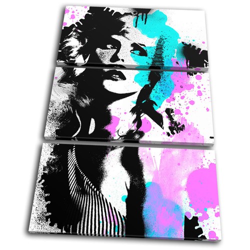 Abstract Flowers Illustration Floral TREBLE TELA Parete Arte Foto