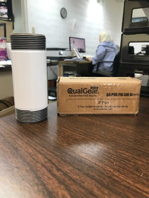 QualGear QG-PRO-PM-3IN-W Pro-AV 1.5'' Npt Pipe 3'' Length Projector Accessory