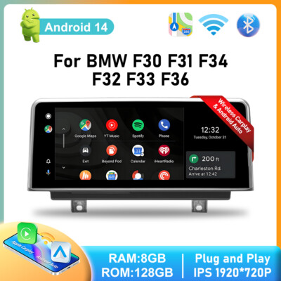 10.25'' Carplay HD 128GB GPS Car Stereo GPS Für BMW 3/4 Series F30 F31 F33 NBT