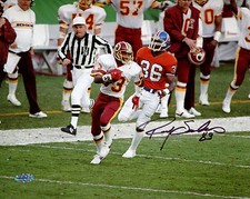 Ricky Sanders Autographed 8x10 Washington Redskins Horizontal