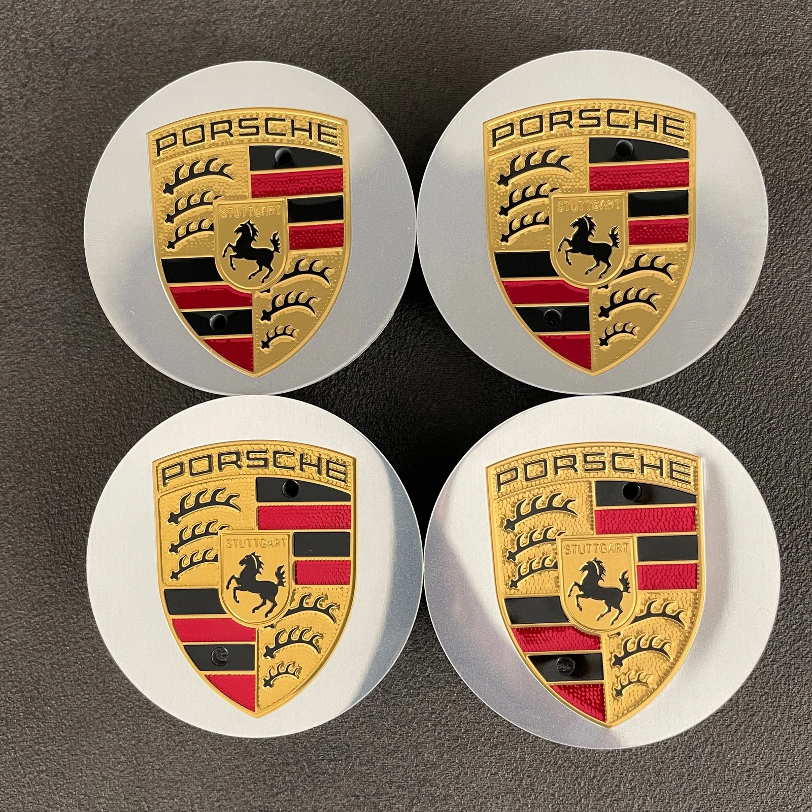 4x 65mm Porsche MACAN Nabendeckel Radkappen Abdeckung – Bild 2