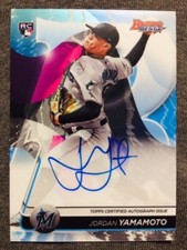 2020 Bowman's Best Jordan Yamamoto Rookie RC Auto Autograph Card Mint Condition