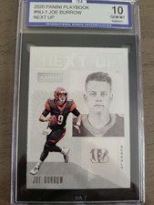 2020 Panini Playbook Joe Burrow Next Up ISA 10 GEM MINT