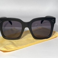 Matt Black Oversized Square Sunglasses UV400 New