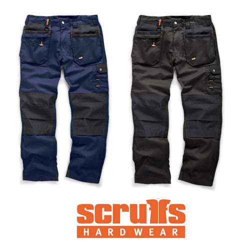 Scruffs WORKER PLUS Trousers | Trade Hard Wearing Work Trousers NAVY | BLACK