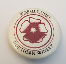 World s Most Northern Winery Alberta Wild Rose Pinback Button