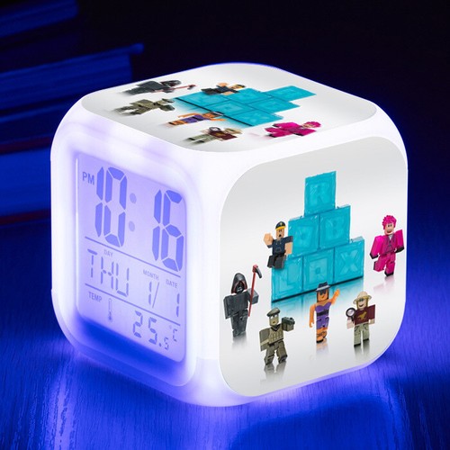 SALE Cartoon Alarm Clock 7 Color Changing Night Light Alarm Clock Kids Toy Gift - Picture 19 of 48