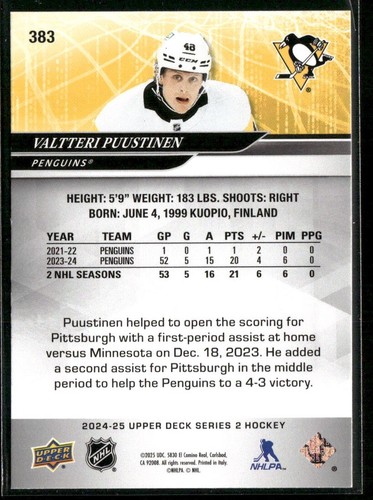 2024-25 UPPER DECK SERIES 2 HOCKEY DELUXE / 250 & UD EXCLUSIVES / 100 - AUS LISTE AUSWÄHLEN - Bild 44 von 74