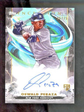 2023 Topps Inception Rookies & Emerging Stars OSWALD PERAZA RC Auto /75 Yankees