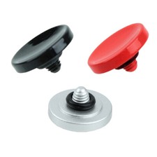 3x BK Red Silver Soft Shutter Release Button f/ Canon New F-1/F-1/AE-1 FD mount 