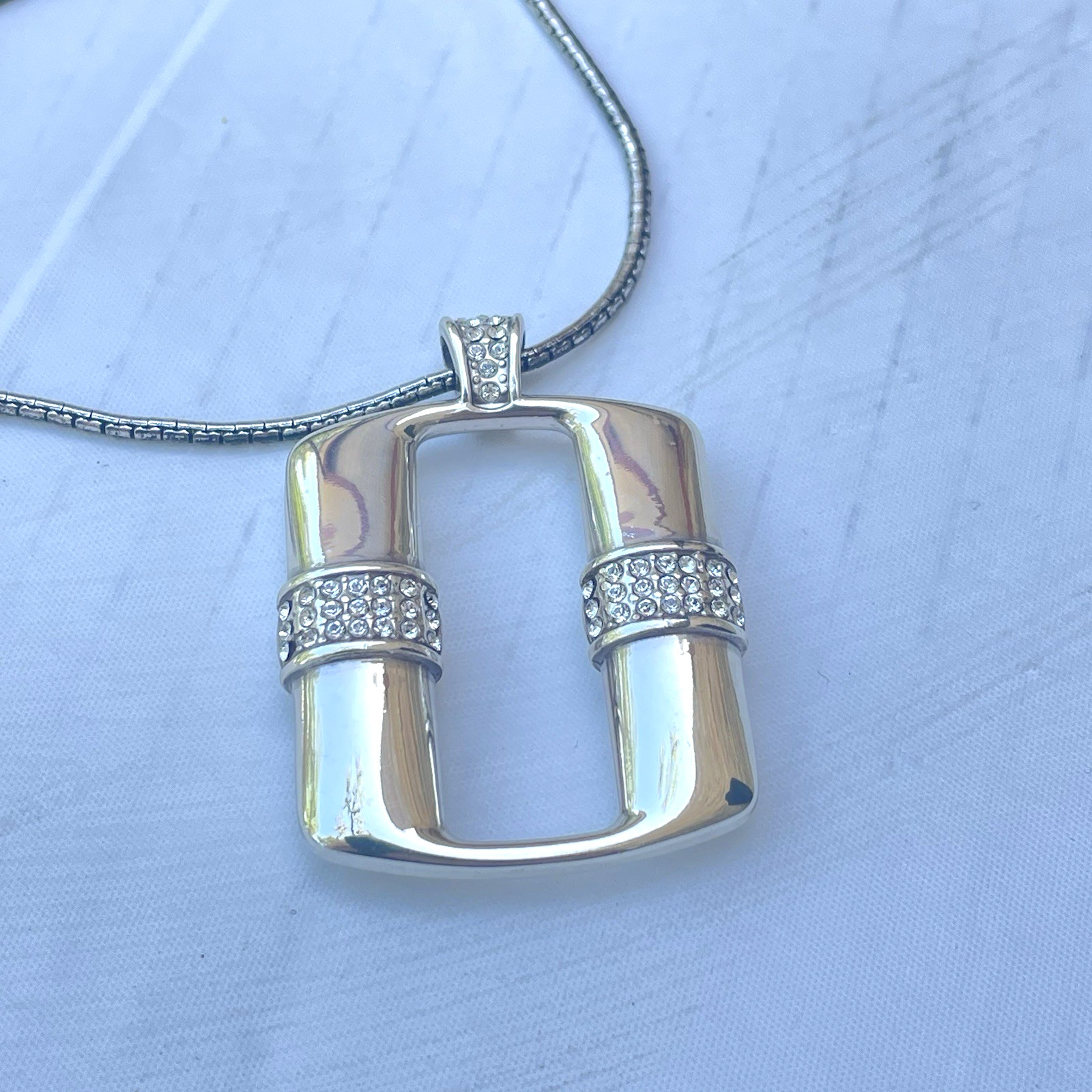 Long Single Pendant Statement Necklace Brighton S… - image 3