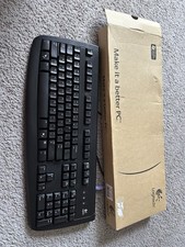 Logitech Keyboard and Mouse Set New with Box Never Used Black
