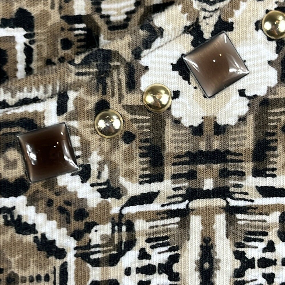 Ruby Rd  3/4 Sleeve Geometric Patterned Top Women… - image 4