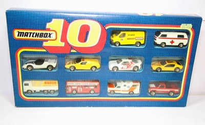 Matchbox 10 Stück Set in OVP - neuwertig Vintage Ford RS2000 Transit etc.