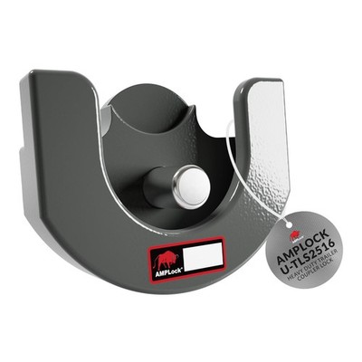 AMPLock U-TLS2516 Heavy Duty Trailer Coupler Lock, 2-5/16'' RV & Boat Trailer,...