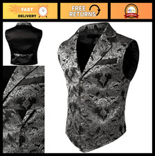 Victorian Steampunk Waistcoat for Men  Gothic Costume Vest for Pirate, Cosplay,