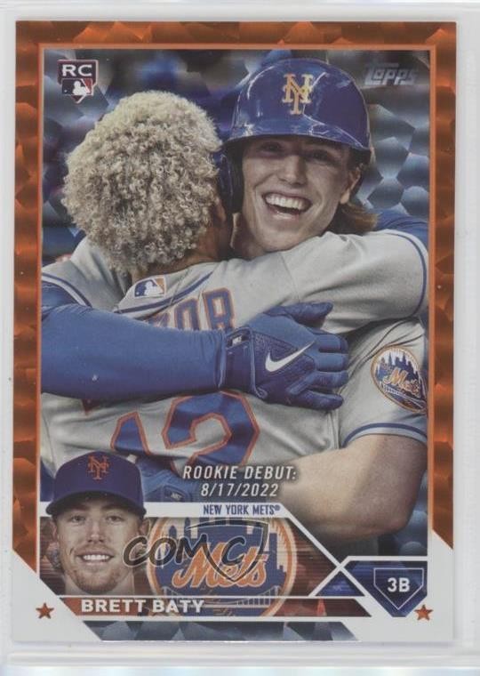 2023 Topps Update Rookie Debut Orange Foil 211/299 Brett Baty #US158 1f5h