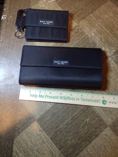Vtg Kate Spade Trifold Wallet And KS Coin I'd Purse - Picture 5 of 5