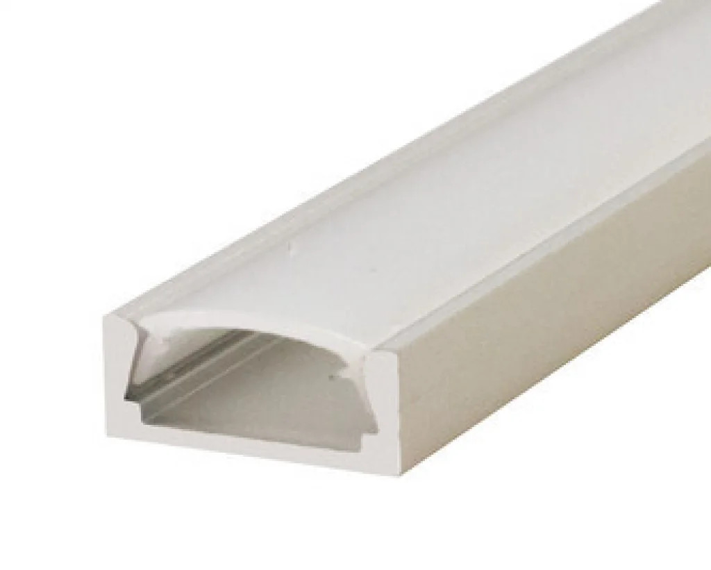 LED Tape Frosted Profile For 15.2mm x 6mm 1m Diffuser Surface-Mount Integral