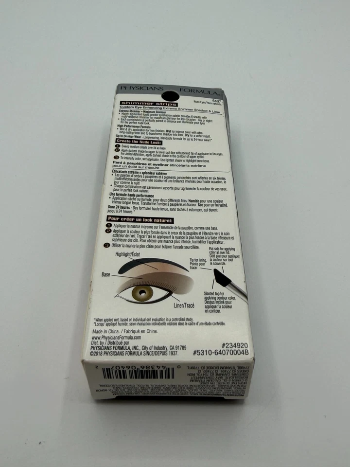 Physicians Formula Shimmer Strips 6407 Delineador de Sombra para Melhorar os Olhos/Olhos Nus -NOVO - Imagem 2 de 4