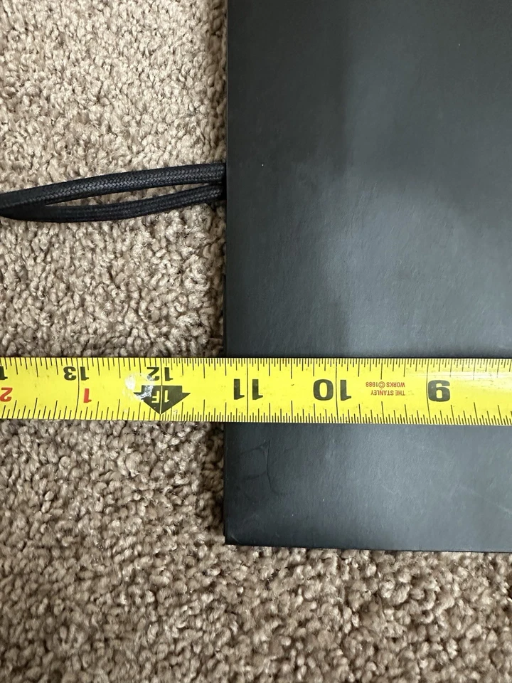 "3 bolsas de papel de compras negras auténticas Versace bolso de regalo mediano 14"" X 11"" X 6,25""" Foto 3 de 4