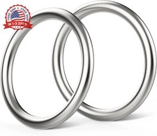 Hotop Metal O Ring Seamless 304 Stainless Steel Rings Welded Multi-Purpose Smoot