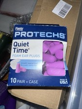 Protechs Flents Ear Plugs Quiet Time Smooth Foam Soft Comfortable 10 Pair